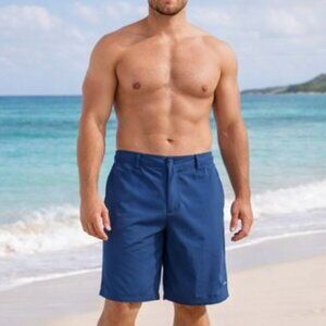 Island Haze "Water Fun" Board Shorts in Lake Blue NWT Waist XXL
